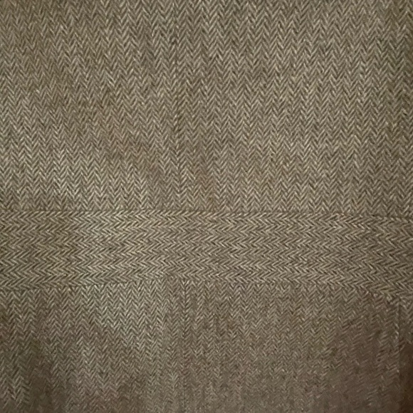 Ann Taylor Loft pant suit set brown herringbone virgin wool Laura size 8L long - Picture 7 of 9